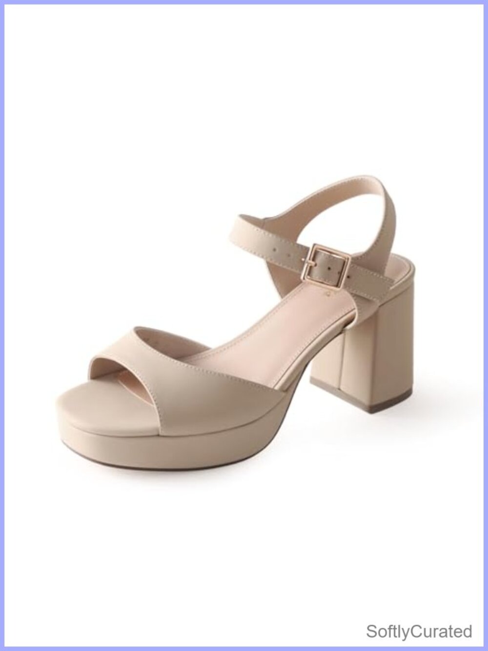 Ankis Platform Block Heel Sandals Open Toe Ankle Strappy Wedding Party Shoes